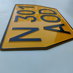 Plaques <span class=keywords><strong>d</strong></span>'<span class=keywords><strong>immatriculation</strong></span> personnalisées en métal 3D en relief de style britannique pour la <span class=keywords><strong>d</strong></span>écoration de voiture - Product Image 6