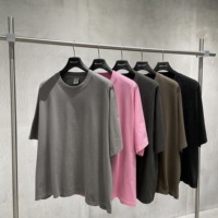 T-shirt Homme Oversize Streetwear de Luxe à Coupe Courte et Ample, Fabrication Chinoise, Personnalisable avec Logo Imprimé