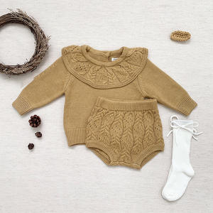 Oferta de Otoño: Conjunto de Ropa para Bebé de 1 Pieza, Suéter Tejido de Manga Larga y Pantalones Cortos - Product Image 6