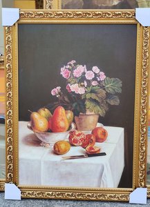 Reproducción de Pintura al Óleo Clásica Hecha a Mano y Enmarcada, El Banquete, para Decoración de Pared en Hogar, Hotel u Oficina, P01, Pintura al Óleo Enmarcada - Product Image 4