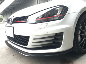 Nouvelle lèvre supplémentaire de pare-chocs avant en fibre de carbone de style DP pour GTI MK7 uniquement de 2015 à 2017 - Product Image 4