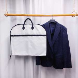 Waterproof 125cm Customized Garment Bag Leather Handle Oxford Convertible Garment Suit Bag Clothes Cover Storage <b>Suitcase</b> Bags - Product Image 3