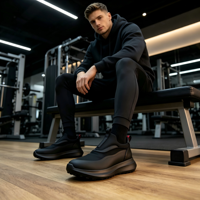 Chaussures de sport pour hommes à lacets, noires, rouges et blanches, pour la course, printemps-été, pour étudiants, prix réduit, directement de l'usine