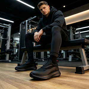 Zapatillas Deportivas para Hombre, Color Negro, Rojo y Blanco, con Cordones, Sólidas, para Correr, Primavera/Verano, para Estudiantes, Precio de Descuento de Fábrica - Product Image 2