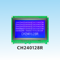 CH240128R 240x128 COB Dot Matrix Graphic LCD Module RA8806 Langsung dari Pabrik ChuanHang Display Font Library 240128 Layar LCD