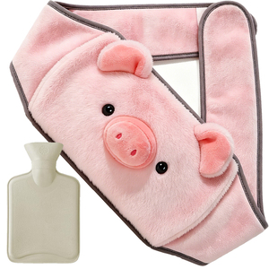 Petit sac de 1000 ml en PVC avec housse en peluche de cochon, pour bouteille d'eau chaude et <span class=keywords><strong>ceinture</strong></span> lombaire - Product Image 1