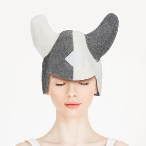 Llame <span class=keywords><strong>la</strong></span> atención <span class=keywords><strong>en</strong></span> <span class=keywords><strong>la</strong></span> sauna con este gorro de lana pura bicolor con cuernos que cambia de color de <span class=keywords><strong>lado</strong></span> a <span class=keywords><strong>lado</strong></span> - Product Image 5