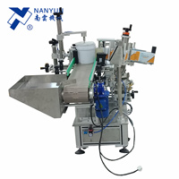 NY-822C automatique stand up conique conique ronde bouteille de remplissage bouchage étiquetage machine avec imprimante