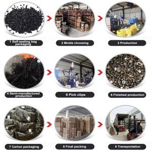 Fixations de tapis de voiture USAI, clips de panneaux de véhicule, goupilles de fixation automobile, rivets à pression en plastique, clips de panneaux de porte de voiture, attaches de panneaux intérieurs - Product Image 4