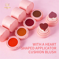 Marque privée Fard à joues Fit Me Face rose vif Logo personnalisé de haute qualité Crème végétalienne lisse cosmétique Blush en forme de coeur