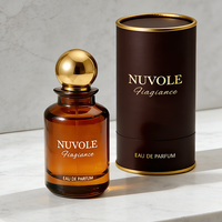 Flacon de parfum unique de haute couture, rond, ambre, 30 ml, flacon de parfum en verre, 50 ml, 100 ml, flacon de parfum avec emballage boîte