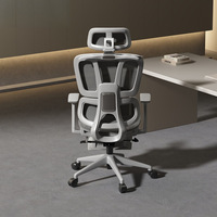 Chaise de bureau ergonomique à roulettes avec support de jambe et dossier réglable pour la maison, idéale pour le gaming - Meilleure vente