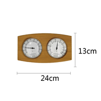 Termometer dan higrometer panjang Cedar Kanada baru untuk fitur Panel kontrol komputer Sauna uap kering