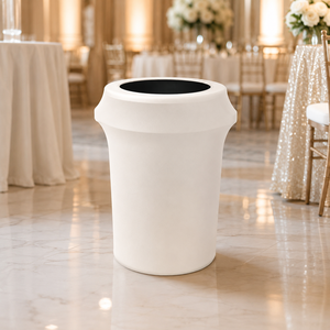 Custom Waste <b>Bin</b> Cover Spandex Trash Can Sleeve for Retail Displays Exhibitions and Brand Activation Projects - Product Image 1