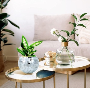 Cintre de plante de <span class=keywords><strong>pot</strong></span> de jardinière de boule de disco suspendu unique pour les plantes d'intérieur extérieures - Product Image 3