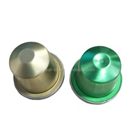 Capsules de café en aluminium personnalisées compatibles avec Nespresso, dosettes de café vides rechargeables avec couvercles en aluminium