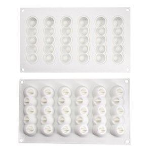 Caterpillar Shape Mousse Cake Mold Silicone Ice Cream Mold For DIY Desserts 295x175x25cm White - Product Image 4