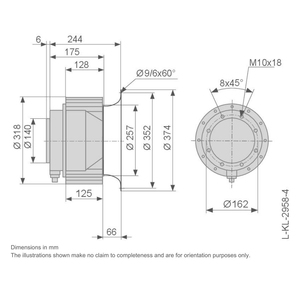 ZIEHL-ABEGG RE31P-4DK.6K.1R 209458 Centrifugal Cooling Fans for heat dissipation and ventilation of electrical <b>control</b> cabinets - Product Image 2