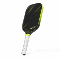 Raquette de pickleball Quantum Lime T700 en carbone brut avec noyau PP Gen 5, bord dégradé vert néon, raquette de puissance, vente en gros