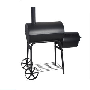Parrilla de barbacoa de carbón negro personalizada para restaurantes Ahumador comercial de gemelos compensados con material de acero al carbono y hierro - Product Image 5