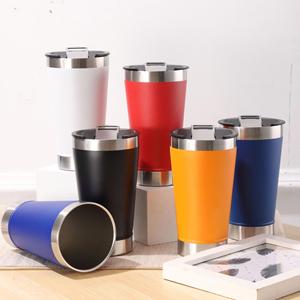 แก้วกาแฟพกพาขนาด 20 ออนซ์ พร้อมที่เปิดขวด แก้วเบียร์สแตนเลส 304 เก็บความเย็น ใช้ในครัวหรือบาร์ - Product Image 1