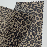 Tissu spandex en nylon personnalisé imprimé numériquement tissu à mailles léopard pour sous-vêtements doublure vêtements