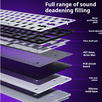 AULA MINI 60HE Standard/Pro/Max Commutateur magnétique Tri-mode Clavier de jeu RVB personnalisable Touche complète interchangeable