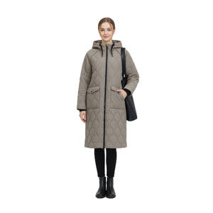 Chaqueta Bomber para Mujer, Cálida, Ecológica, Cortavientos, con Capucha, Diseñada para Protección Invernal, Uso Diario Estructurado, Confiable - Product Image 1