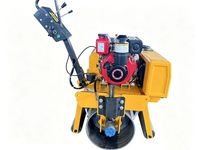 Rouleau compresseur vibrant à tambour unique FVR-650S, machine compacteuse hydraulique de 330 kg pour la compactation de l'asphalte et des sols