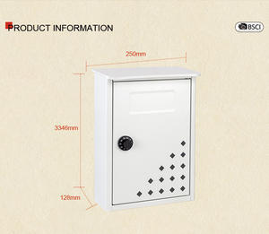 Boîte aux lettres murale décorative extérieure moderne en métal boîte aux lettres <span class=keywords><strong>poste</strong></span> pour l'<span class=keywords><strong>affranchissement</strong></span> - Product Image 5