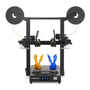 Tronxy批发双色金属3d impresora大打印机300 * 390毫米双子座IDEX教育双挤出机3d打印机