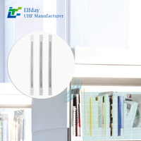 Etiquetas RFID UHF KU7 de 125x7 mm para Libros de Biblioteca y Hoteles, Cumplen con ISO 6C, Adhesivo Posterior, Gestión de Inventario y Pago sin Contacto