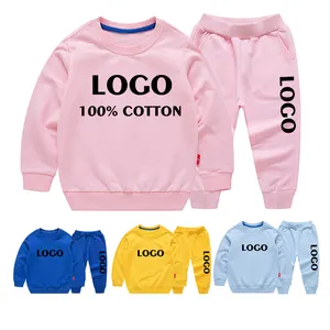 2022 New Arrive Best Selling Solid Custom Made Logo Full Tracksuits For Kids Winter Tracksuits