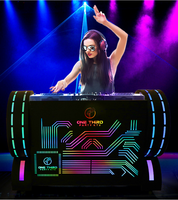 Barres lumineuses LED en fer personnalisées pour comptoir, stand de DJ, KTV, boîte de nuit, outils de DJ, stand de DJ mobile en métal personnalisé avec éclairage LED