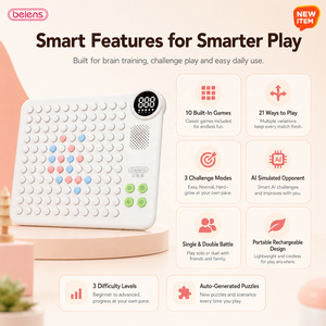 Juego <span class=keywords><strong>de</strong></span> Mesa Inteligente con IA para Niños, Gomoku Q3, 10 Juegos, 21 Modos, 3 Niveles <span class=keywords><strong>de</strong></span> Dificultad, Batalla Individual y Doble, Juguete STEM Portátil, Regalo, Beines, Plástico - Product Image 2