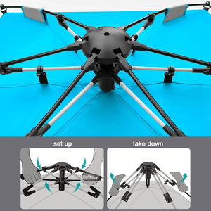 Carpa de Playa de Instalación Rápida Automática, 3 kg, de una Sola Capa, Protección Solar, para Pesca, Camping, Uso en Primavera, Verano y Otoño - Product Image 4