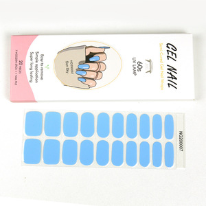 Bán chữa khỏi Gel Nail Strips kết thúc tốt đẹp, 20 Extra-Long stickers, làm việc với bất kỳ đèn móng tay, salon-chất lượng, lâu dài - Product Image 2