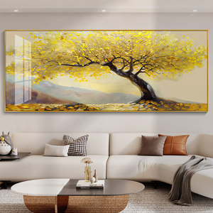 Pintura Decorativa para Sala de Estar, Árbol del Dinero 2026, Nueva Pintura de Porcelana de Cristal, Arte de Pared Moderno y Simple - Product Image 5