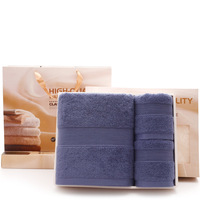Ensemble de serviettes de bain en coton épais 32 plis, couleur unie, avec broderie personnalisée MY004, origine Guangzhou