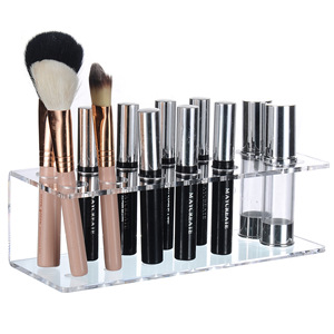 10 Khe Cắm Acrylic Treo Tường Khô Tẩy Đánh Dấu Bút Giá Trong Suốt Bút Chì Lưu Trữ Cup Bảng Trắng Nguồn Cung Cấp Hiển Thị Đứng - Product Image 3