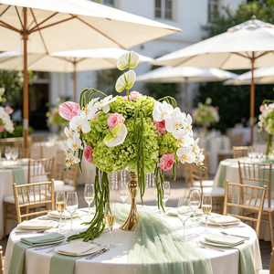 DKB Realistic Artificial <b>Silk</b> <b>Flower</b> Ball Arrangement Customizable Wedding Centerpieces Table Decorations Factory Wholesale - Product Image 1