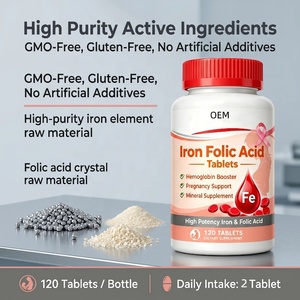 Comprimés d'Acide Folique et de Fer à Marque Blanche OEM pour l'Hémoglobine, l'Énergie et le Soutien à la Grossesse – Supplément Minéral et Vitaminique - Product Image 4