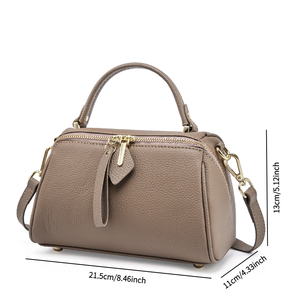 Fabricante OEM Carteras Para Mujer Cuero de Grano Superior Bolsos de Hombro Elegantes Simples Caja Bolsos Lujo - Product Image 4