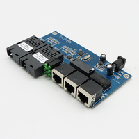 Routeur de données informatiques réseau sans fil avec port Ethernet UTP à fibre optique, commutateur réseau PoE 5 ports, carte PCB