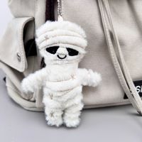 Nouveauté Halloween : Peluche Super Douce Squelette et Momie Originaux avec Coton PP et Longue Peluche – Porte-clés/Pendentif/Poupée Cadeau