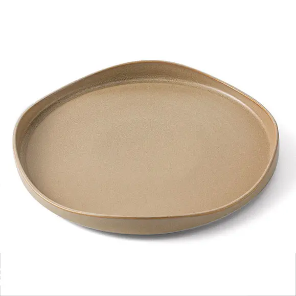 Европейская керамическая глазурь матовая плоская тарелка Nordic Свадебная керамическая обеденная Тарелка фарфоровая тарелка