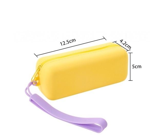 Portable Mini Rectangular Silicone Eyewear Storage Bag Creative Eyeglasses Case and Makeup Organizer Bag