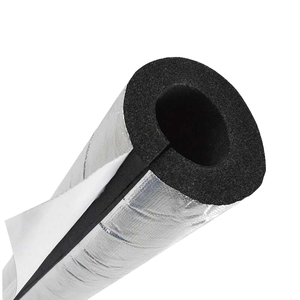 Tube d'isolation en mousse de caoutchouc pré-découpé en feuille d'aluminium, à cellules fermées, étanche, pour tuyaux d'eau réfrigérée - Fabricant - Product Image 1