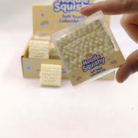 Jouet Squishy TPR en forme de nouilles de 7 cm, bloc souple remplit, son de craquellement de nourriture simulée, rebond lent, jouet anti-stress et de décompression