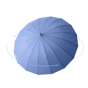 <span class=keywords><strong>Parapluie</strong></span> droit personnalisé avec logo, manche en bois 16 baleines, <span class=keywords><strong>petit</strong></span> format, résistant aux intempéries (pluie <span class=keywords><strong>et</strong></span> soleil), puissant <span class=keywords><strong>et</strong></span> résistant au vent - Product Image 6